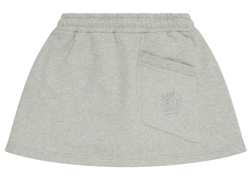 Broken Planet Sun Logo Skirt Heather Grey
