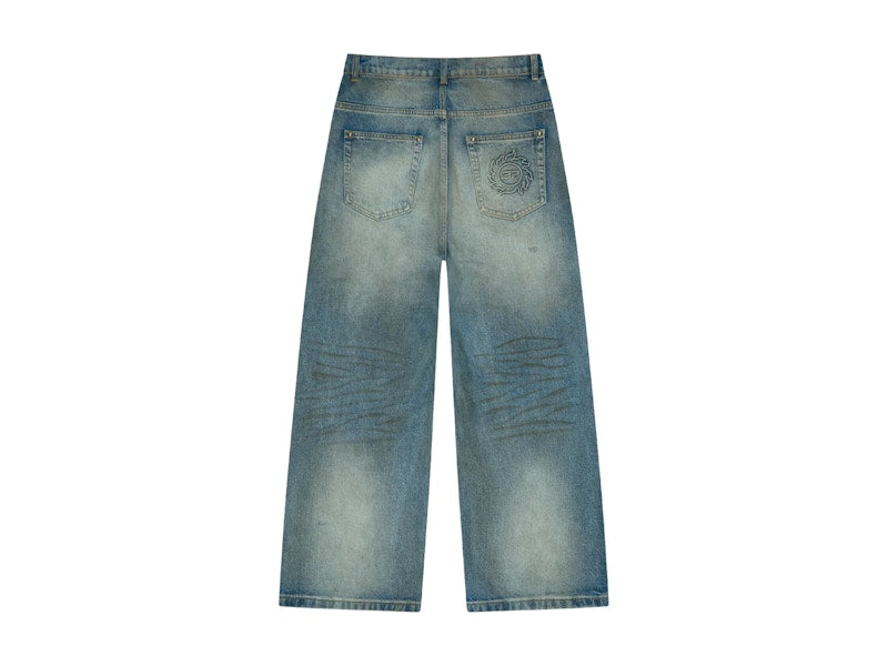 Broken Planet Wide-Leg Denim Jeans Light Blue
