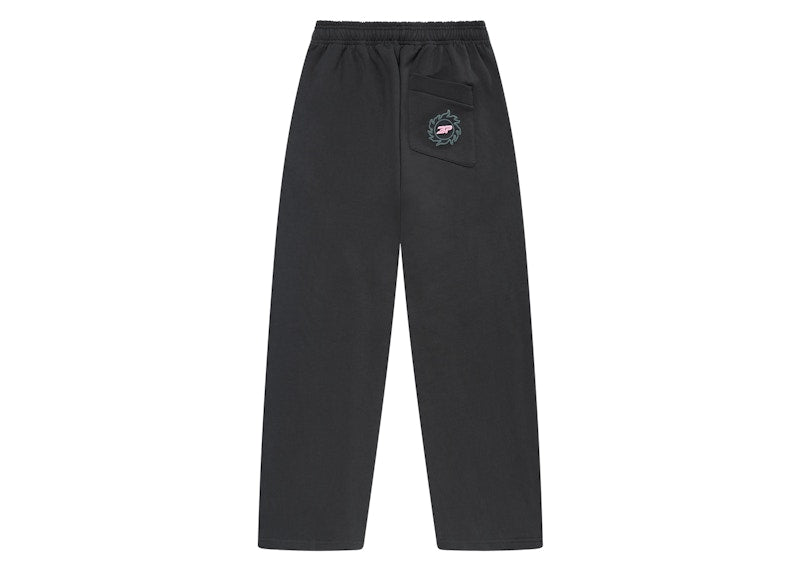 Broken Planet Wide-Leg Sweatpants (SS24) Soot Black