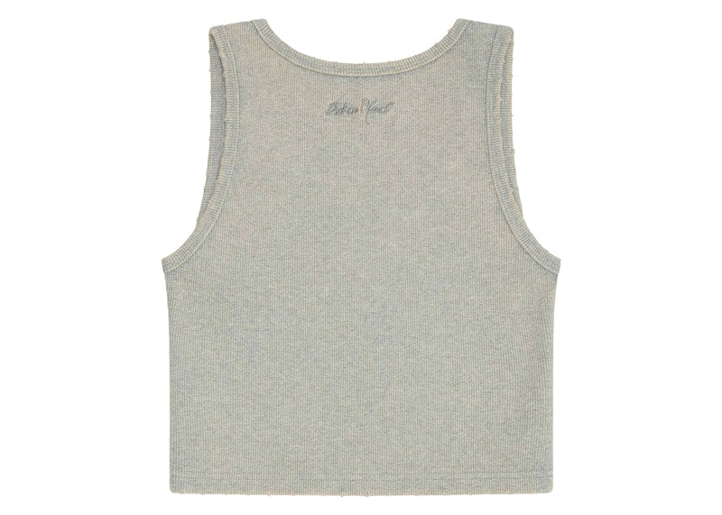Broken Planet Women's Washed Ribbed Tank Top Heather Grey