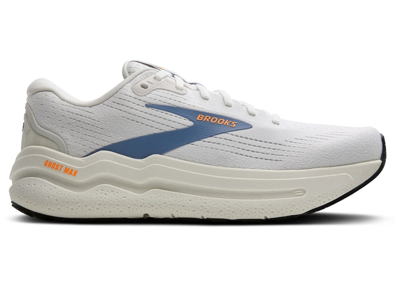 Brooks Ghost Max 2 White Winter Sky Orange