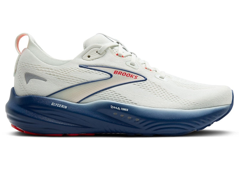 Brooks Glycerin 22 Grey Navy Peony Fiery Red