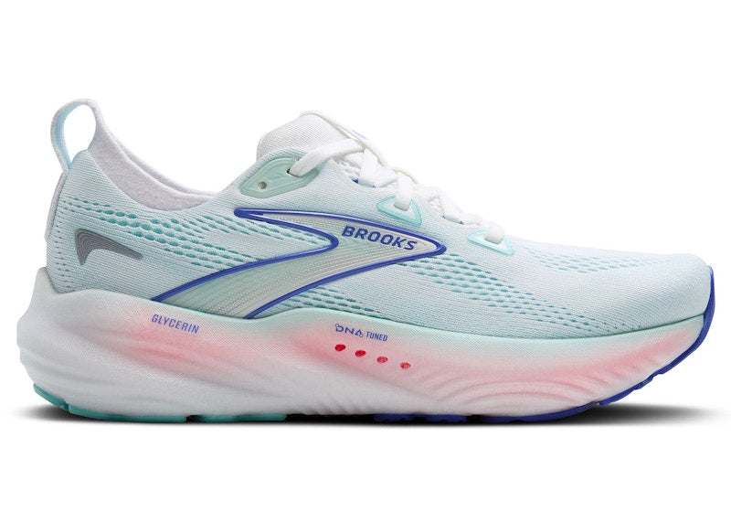 Brooks Glycerin 22 White Limpet Shell Amparo Blue (Women's)