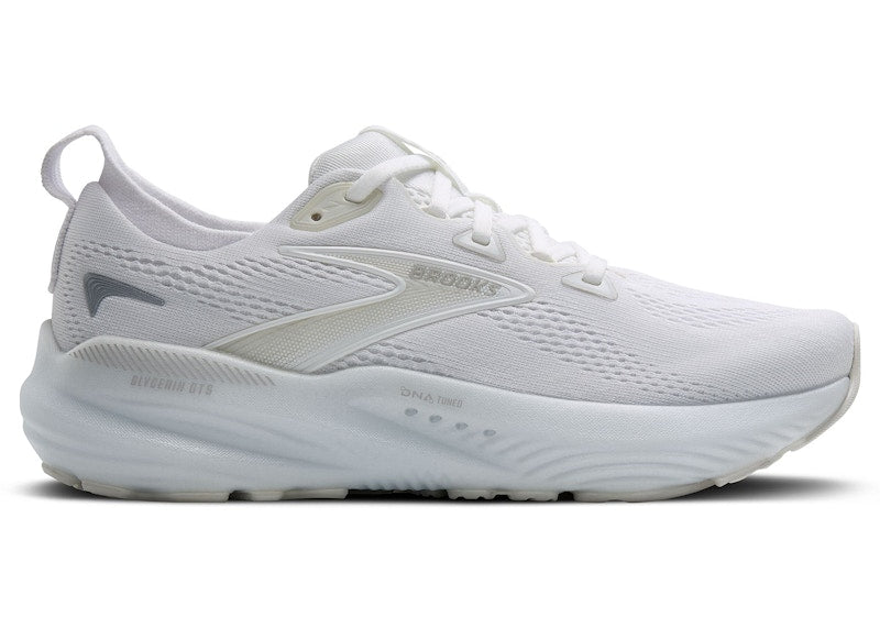 Brooks Glycerin GTS 22 White White Grey (Women's)