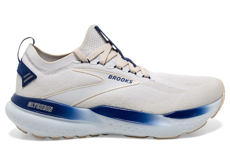 Brooks Glycerin StealthFit 21 White Marshmallow Blue