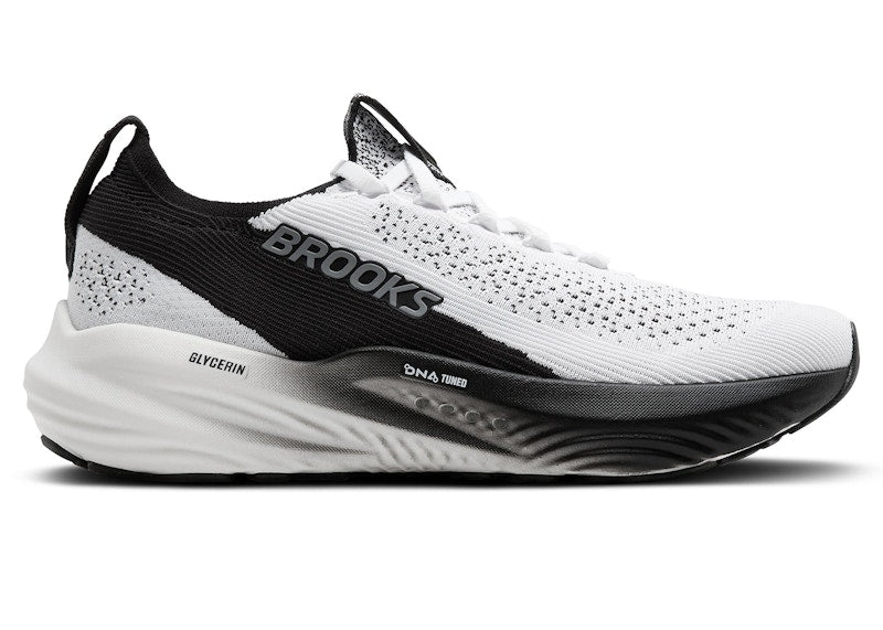 Brooks Glycerin StealthFit 22 White Grey Black (Women's)