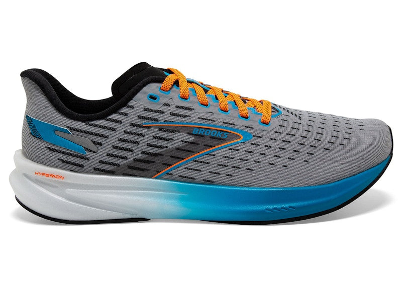 Brooks Hyperion Grey Atomic Blue Scarlet