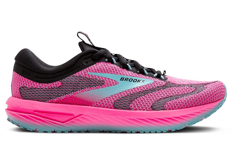 Brooks Revel 7 Knockout Pink Black Aqua (Women's)