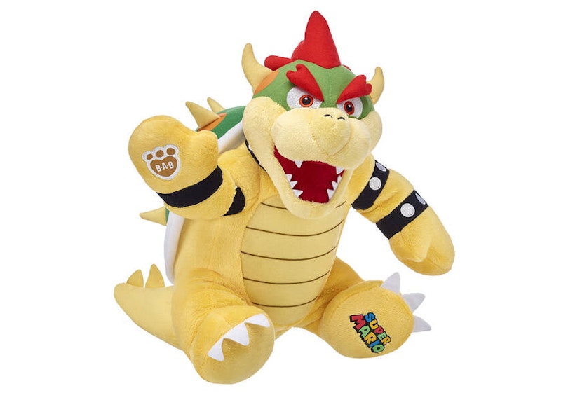 Build-A-Bear Super Mario Bowser Online Exclusive Plush Yellow