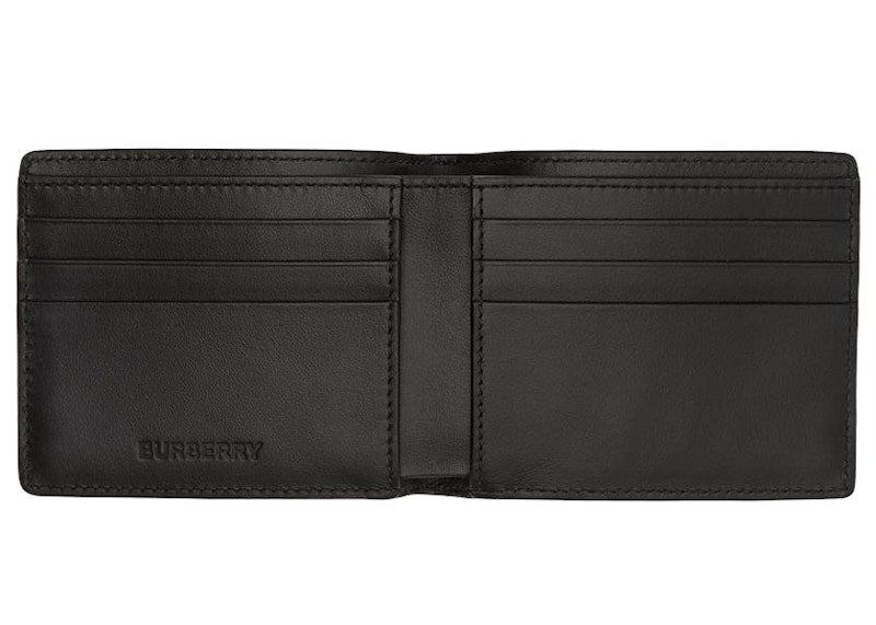 Burberry 3D Print Bifold Wallet 6 Slot Archive Beige