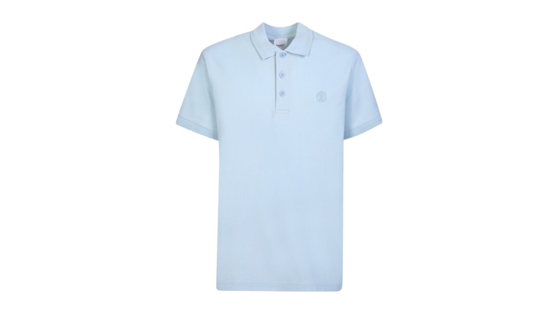 Burberry Branded Circle Logo Shirt Sky Blue