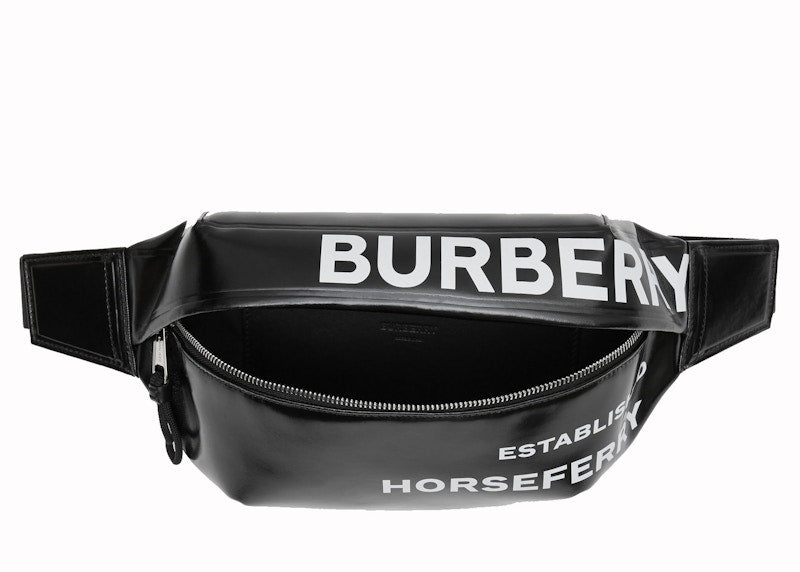 Burberry Bum Bag Horseferry Print Medium Black
