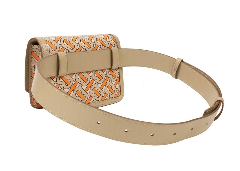 Burberry Bum Belt Bag TB Monogram Beige/Orange