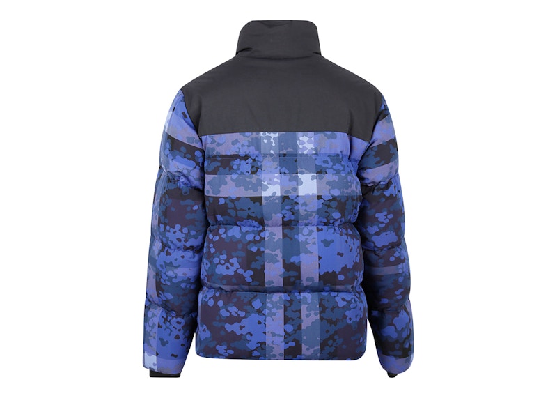 Burberry Camouflage Check Thermoregulated Puffer Down Jacket Blue/Black