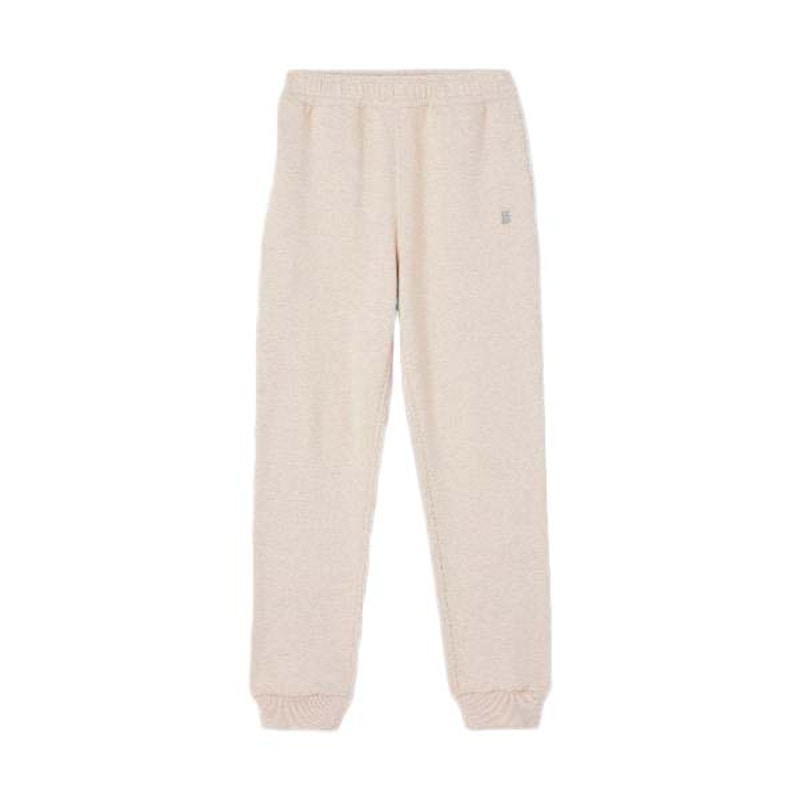 Burberry Cashmere Cotton Blend Sweatpants Beige