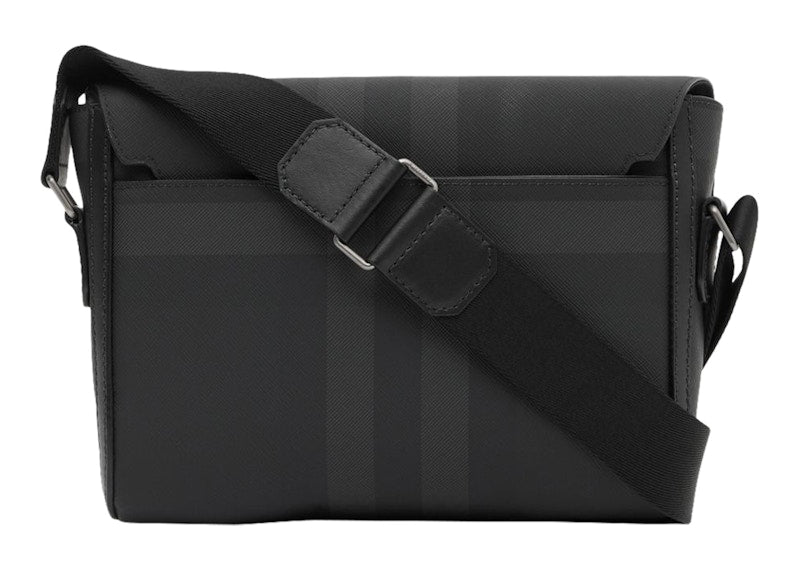 Burberry Charcoal Check Small Wright Messenger Bag Black/Charcoal