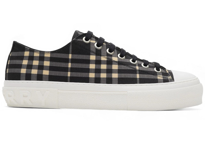 Burberry Check Sneakers Black Calico ( Women's)