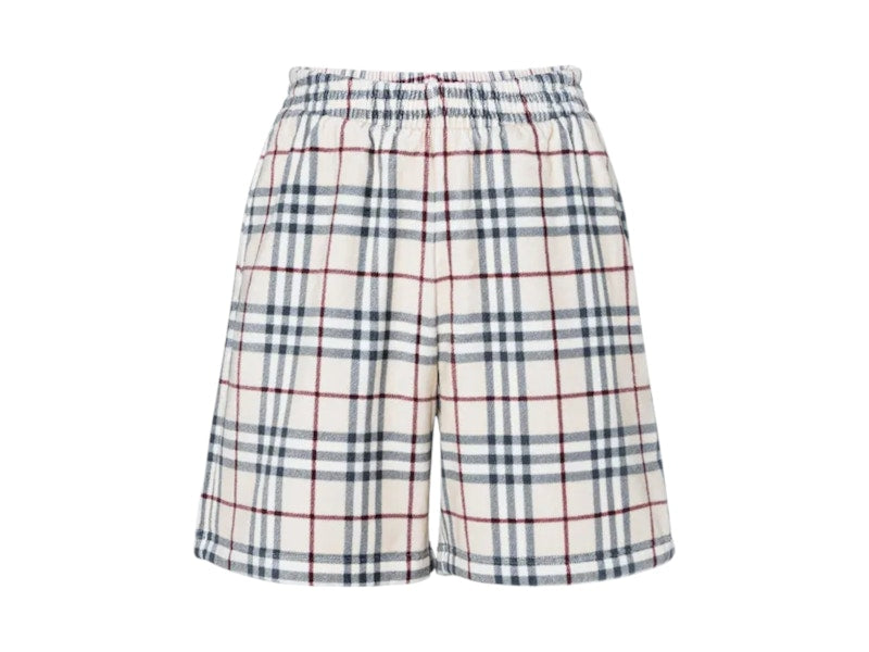 Burberry Debson Towel Check Shorts Light Beige