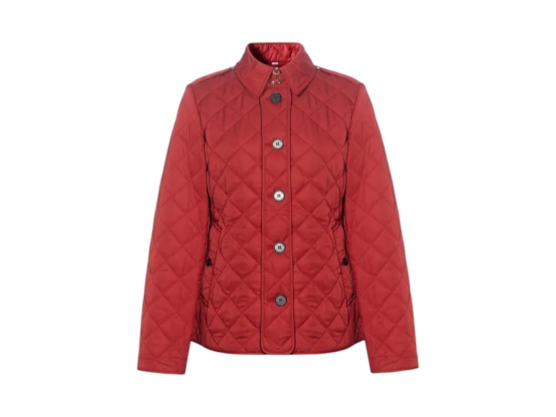 Burberry Diamond Quilted Jacket Red