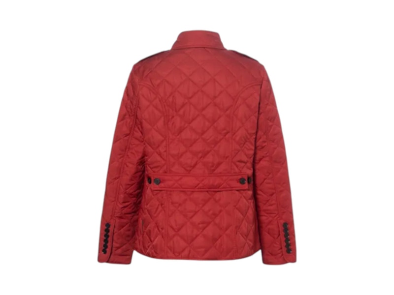 Burberry Diamond Quilted Jacket Red