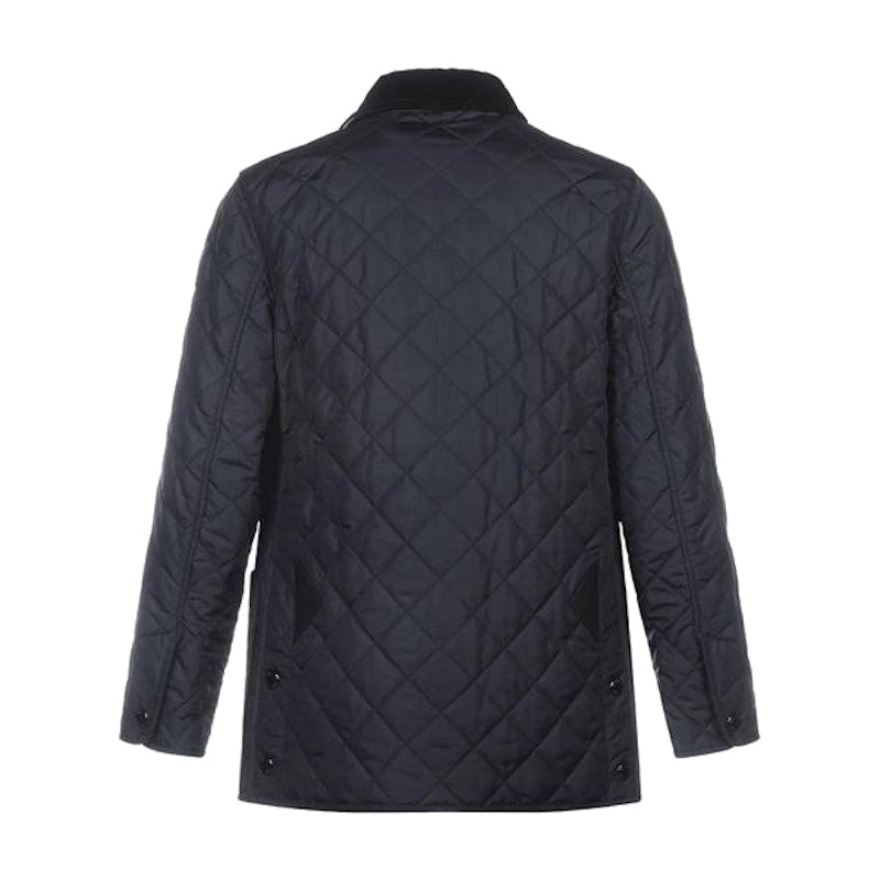 Burberry Diamond Quilted Thermoregulated Barn Jacket Navy