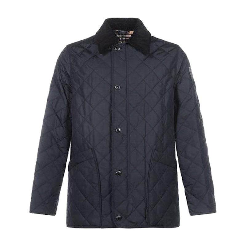 Burberry Diamond Quilted Thermoregulated Barn Jacket Navy