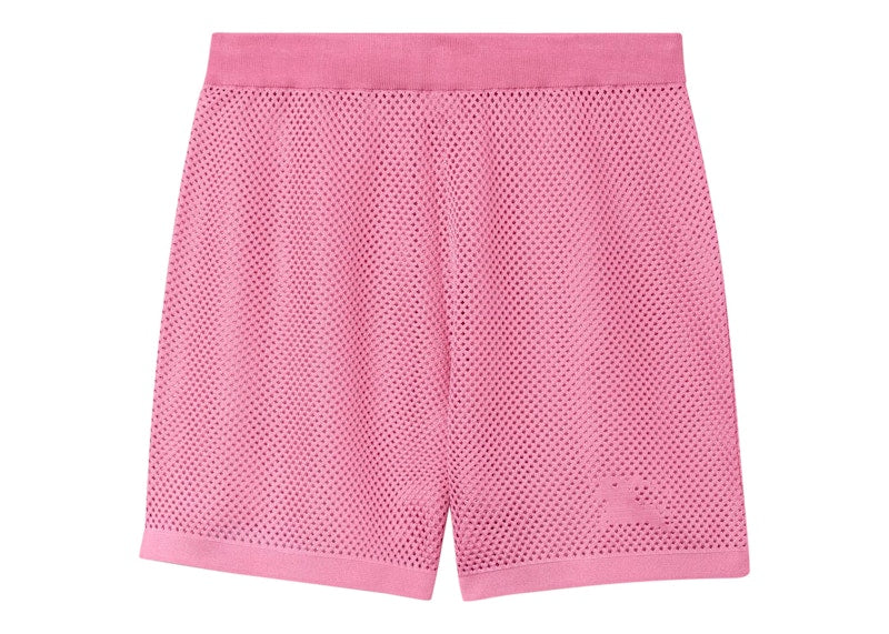 Burberry EKD-Motif Mesh Shorts Pink