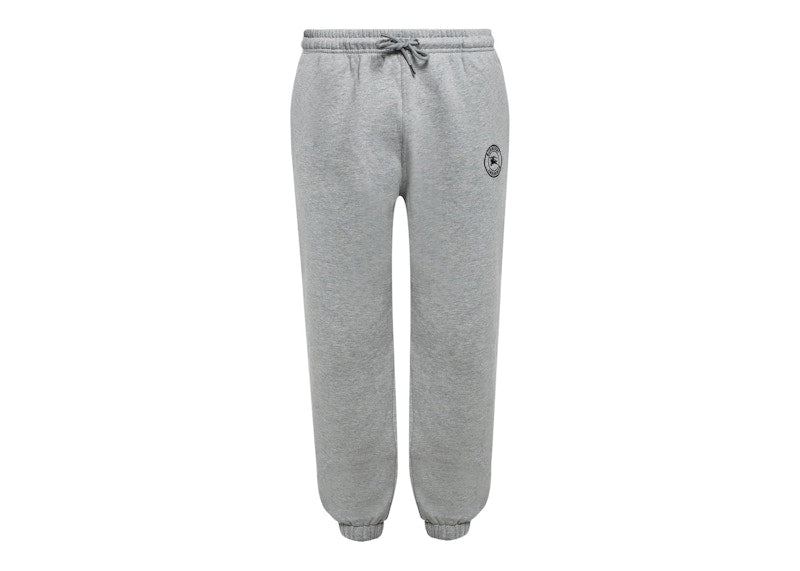Burberry Embroidered Logo Sweatpants Heather Gray