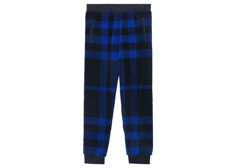 Burberry Exploded Check Jogging Pants Deep Royal Blue