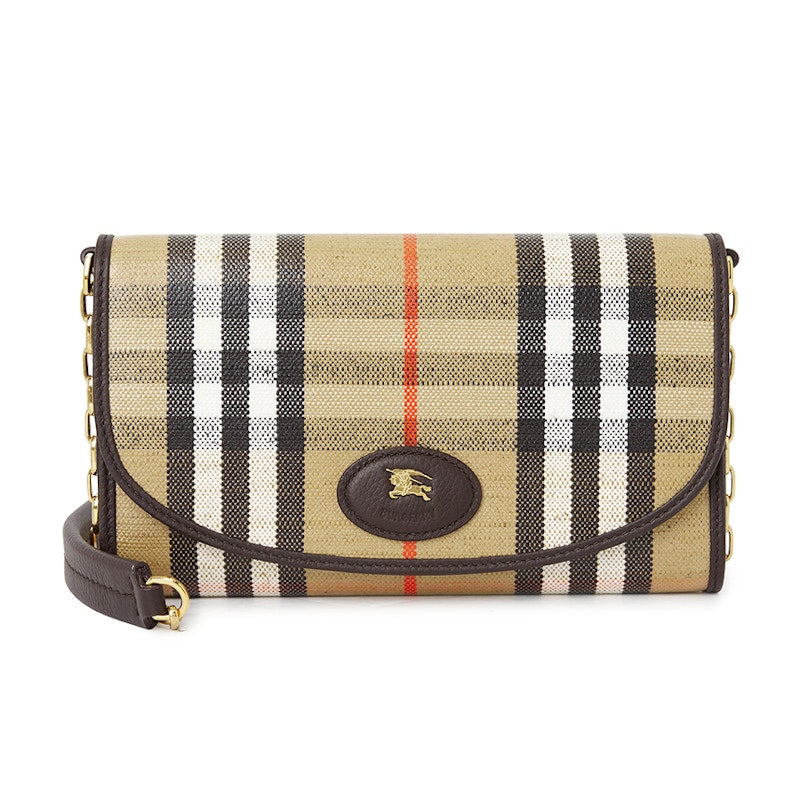 Burberry Highland Chain Crossbody Beige