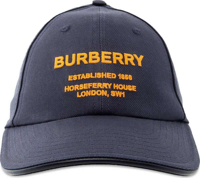 Burberry Horseferry Motif Baseball Cap Midnight Blue