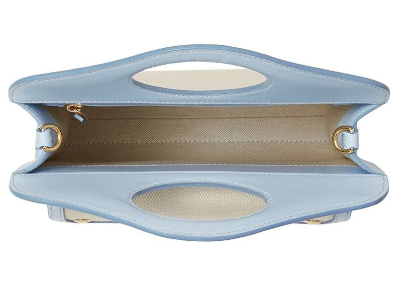 Burberry Horseferry Print Pocket Bag Mini White/Blue