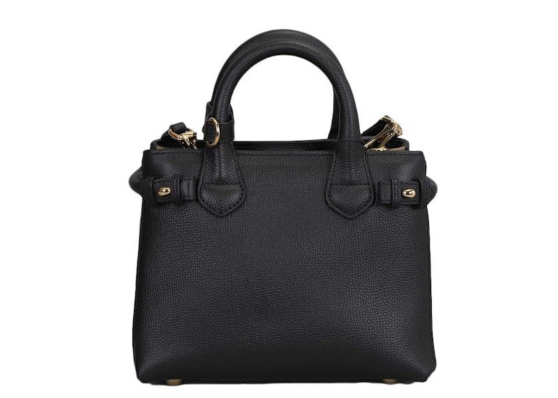Burberry House Check Banner Mini Tote Bag Black