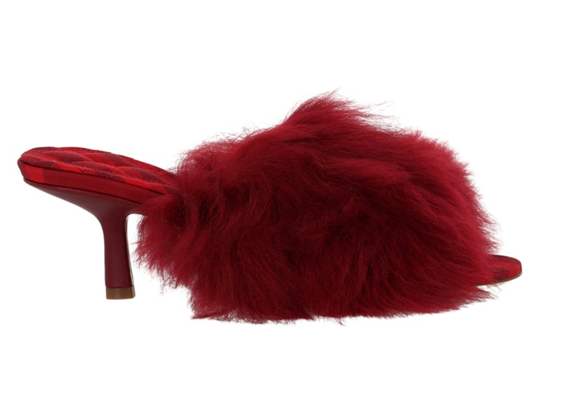 Burberry Jackie Shearling Mules Berry (Women's)