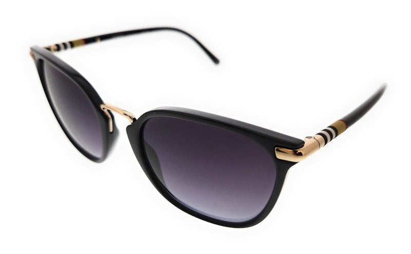 Burberry Joan Square Sunglasses Black/Dark Grey (0BE4362 300187)