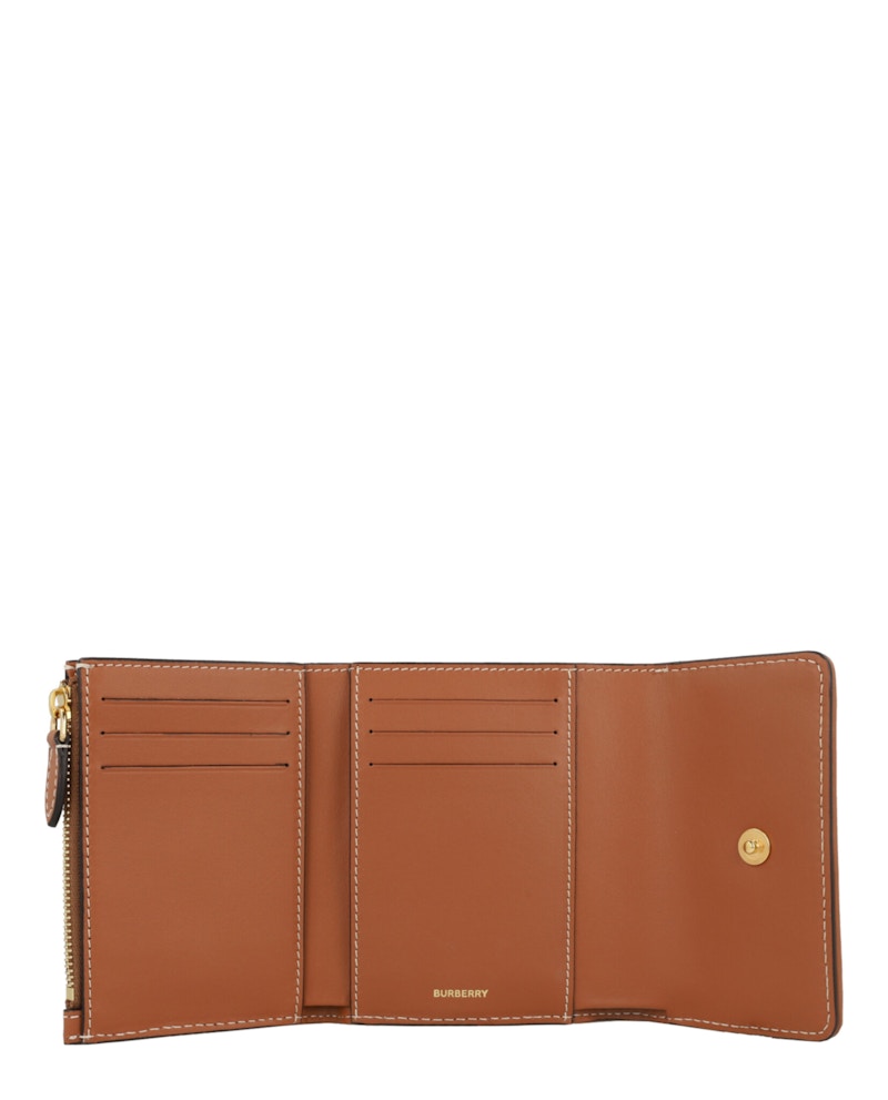 Burberry Lancaster Check Trifold Wallet Archive Beige
