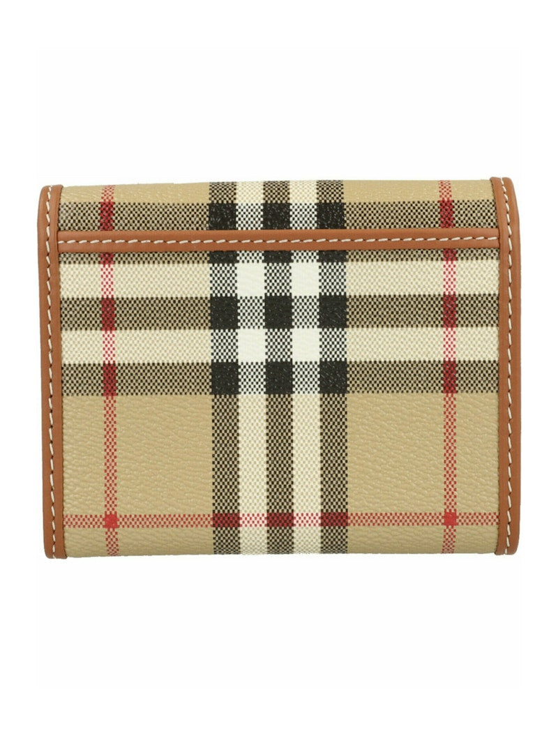 Burberry Lancaster Check Trifold Wallet Archive Beige