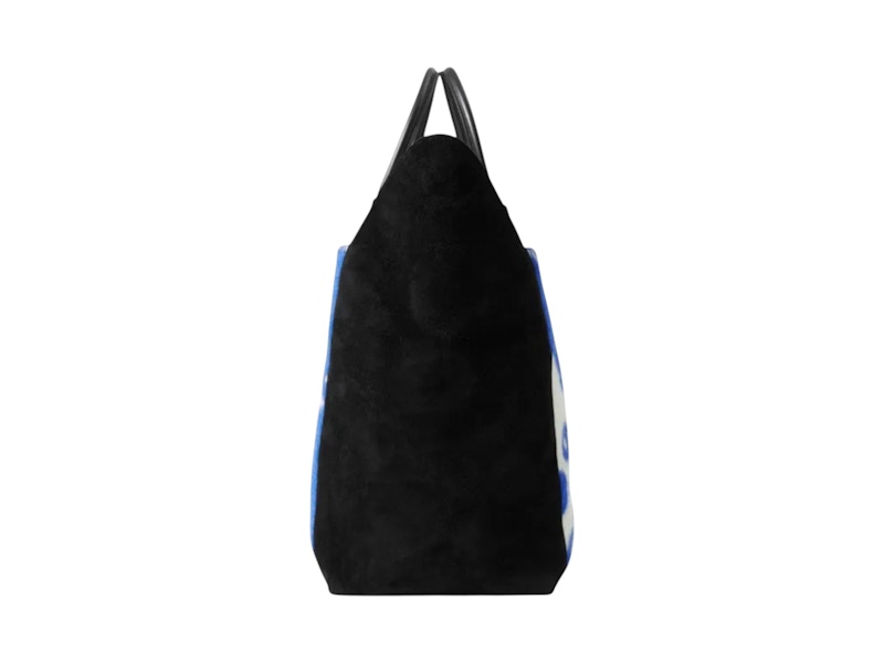 Burberry Large Shield Tote Blue/White