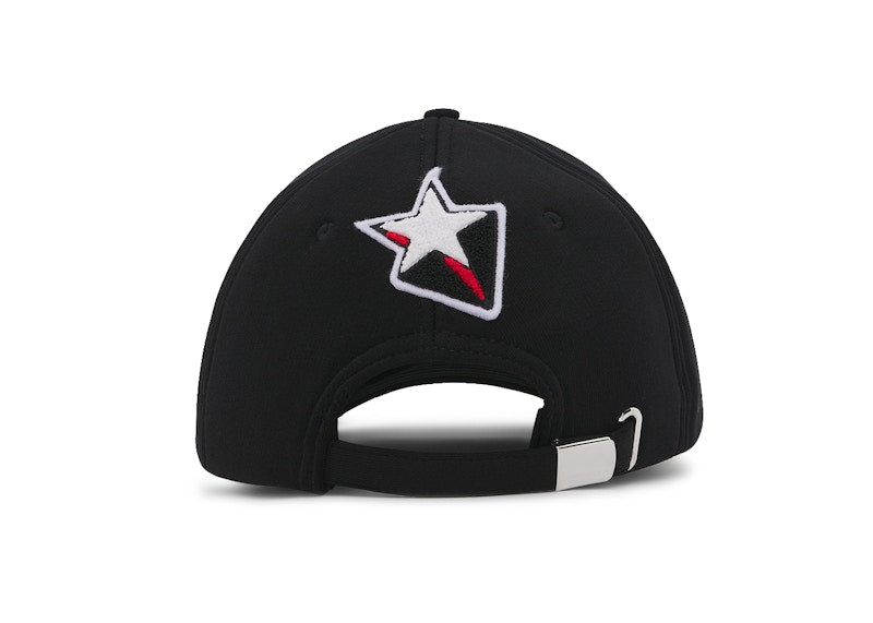 Burberry Letter Graphic Cotton Baseball Cap Black/Red/White