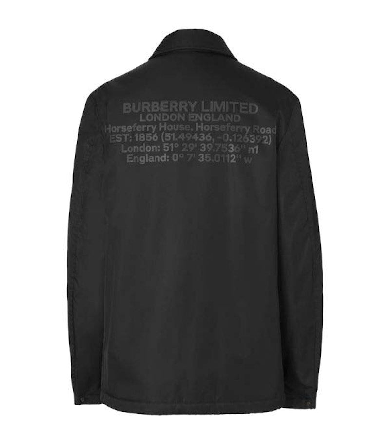 Burberry Location-Print Econyl Jacket Black