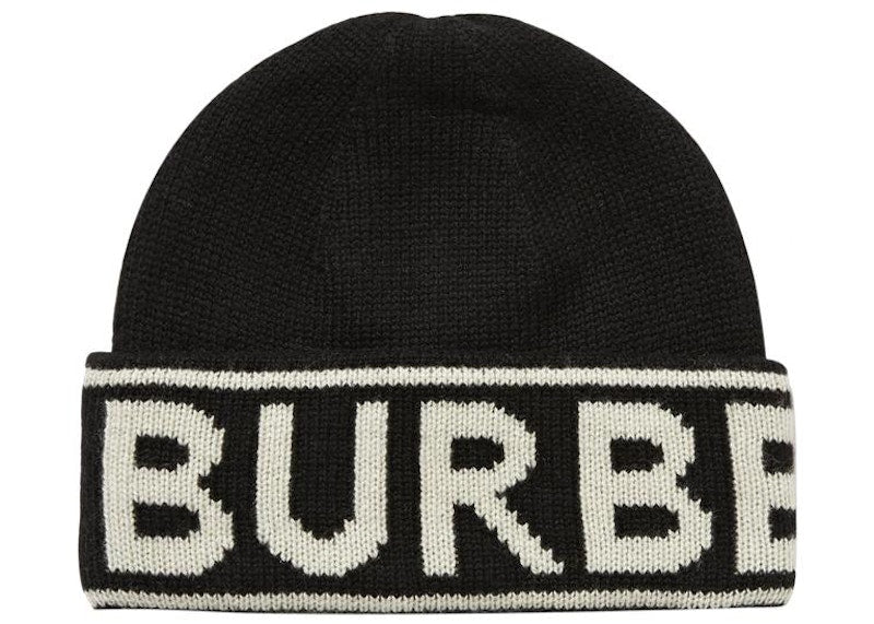 Burberry Logo Beanie Black