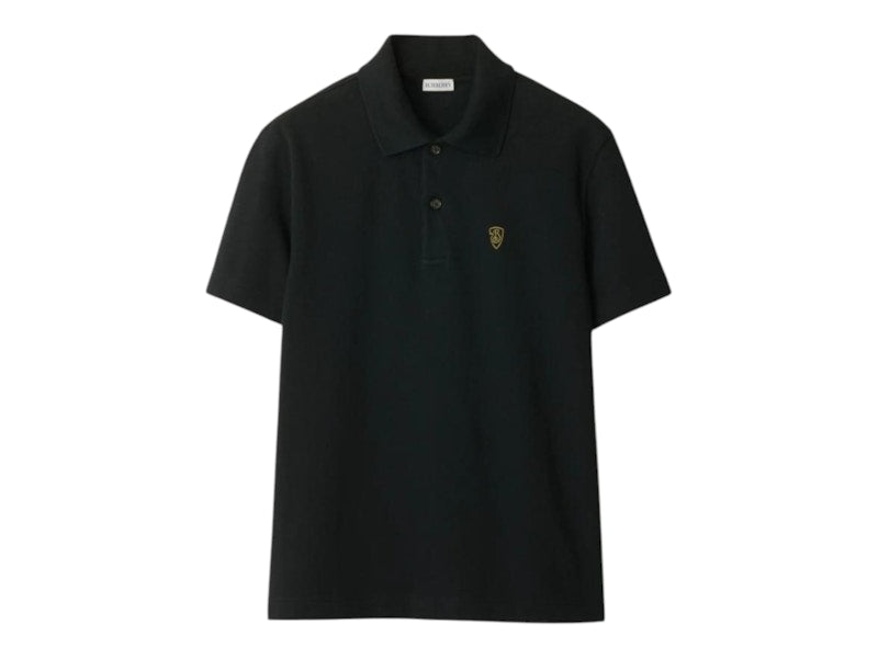 Burberry Logo Embroidered Regular Fit Polo Shirt 80998821 Coal