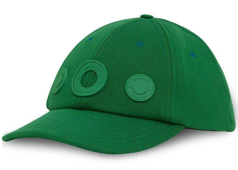Burberry Logo-Patch Cap Green