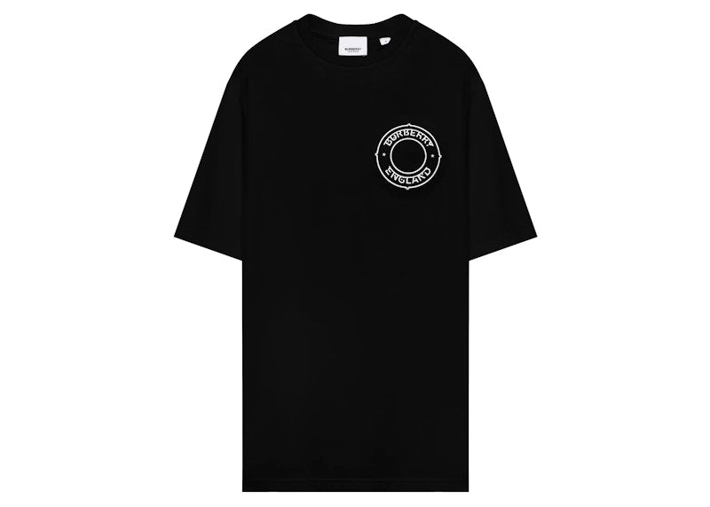 Burberry Logo Print Oversized T-shirt Black