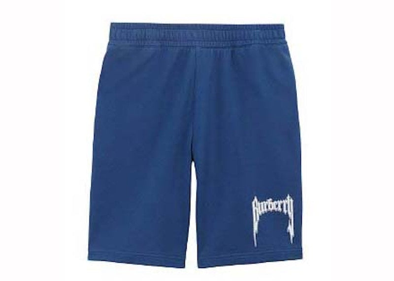Burberry Logo Print Sweatshorts Blue/White