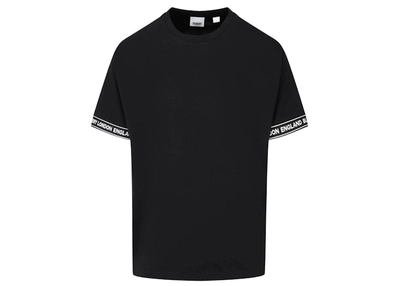 Burberry Logo Tape T-Shirt Black