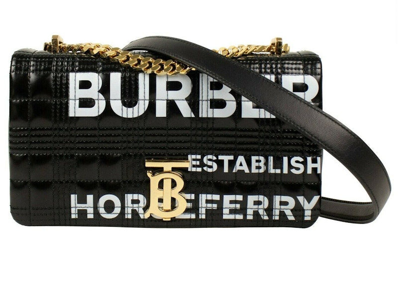 Burberry Lola Horseferry Shoulder Bag Black