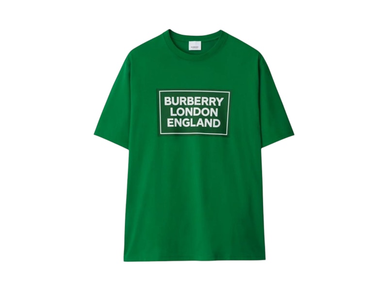 Burberry London England Logo T-shirt Green