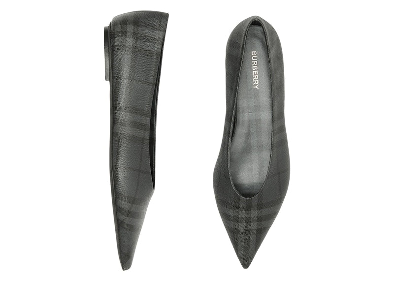 Burberry Madelina Ballet Flat Gray Check (Women's)