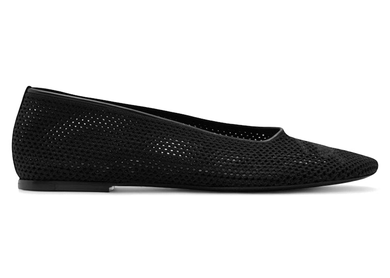 Burberry Mesh Detailed Slip-On Ballerina Flats Black (Women's)